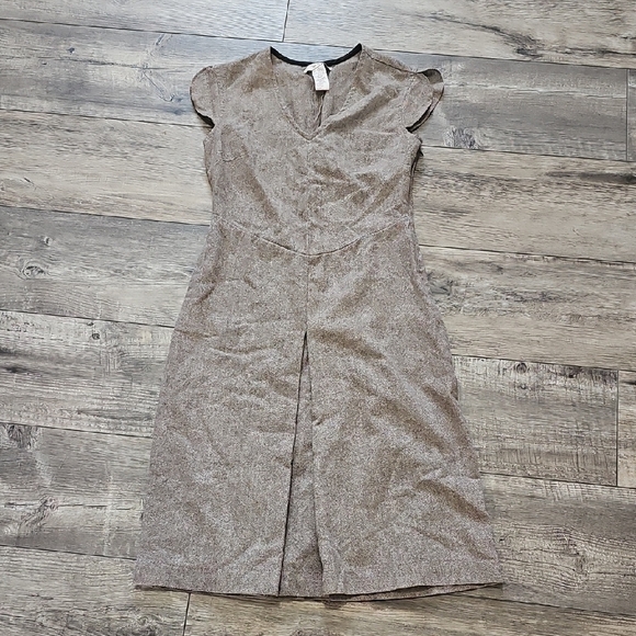 Free People Dresses & Skirts - Free People Fall Winter Gray Wool Dress Size 5 V Neck